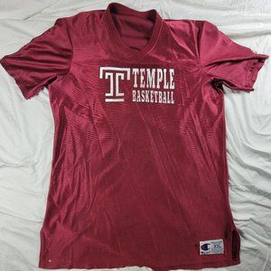 Vintage Champion Temple Owl Basketball Mens 2XL Red Jersey Shirt Sports Casual